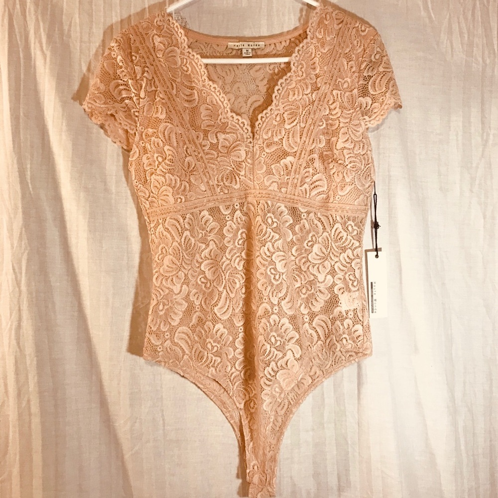 Lace V-Neck Bodysuit